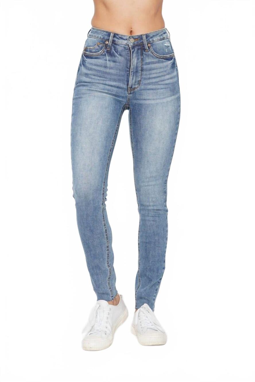 NEW JUDY BLUE kaylee high waist skinny jeans in blue